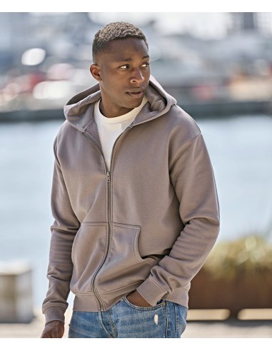 TEE-5154-UNLABELED Hooded Full Zip Sweatshirt
